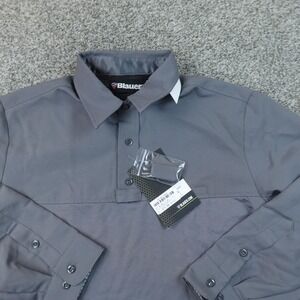 NEW Blauer Polo Shirt Mens XL Gray Long Sleeve Armorskin Base Duty Work Uniform